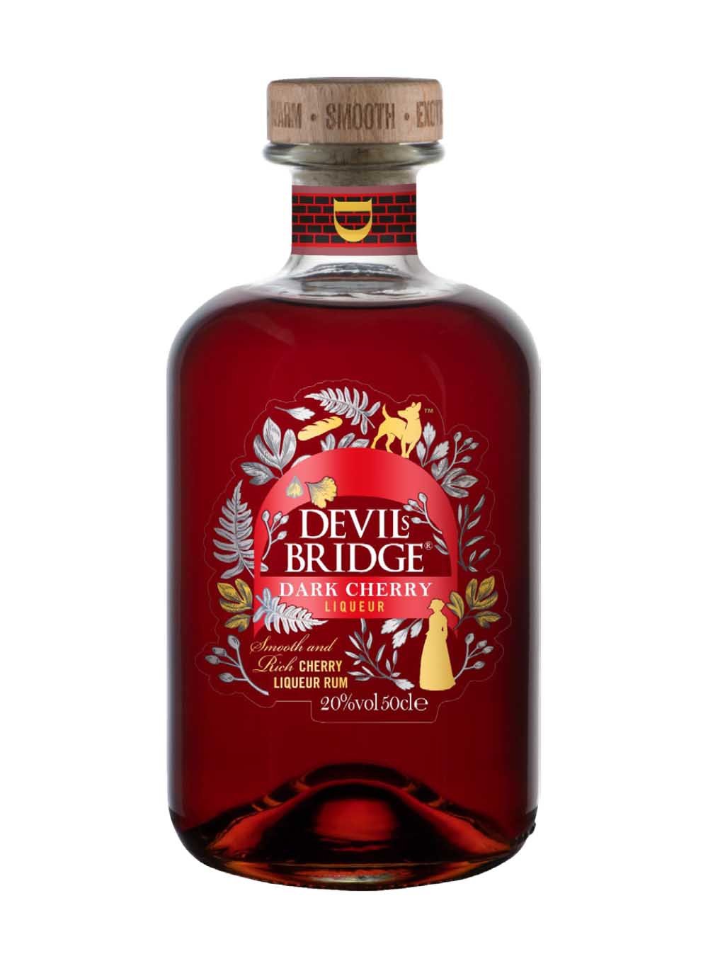 Devils Bridge Dark Cherry Liqueur Bottle